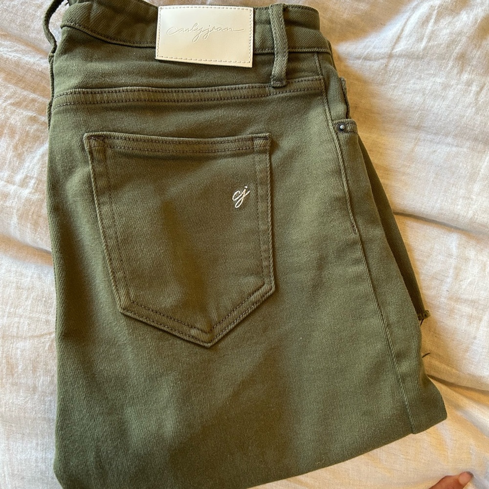 CJLA Chrissy Jeans, Olive, Size 5